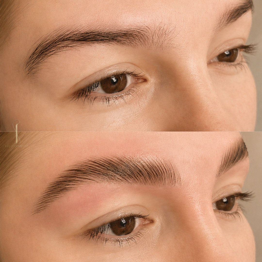 Brow Lamination vorher nachher Chur